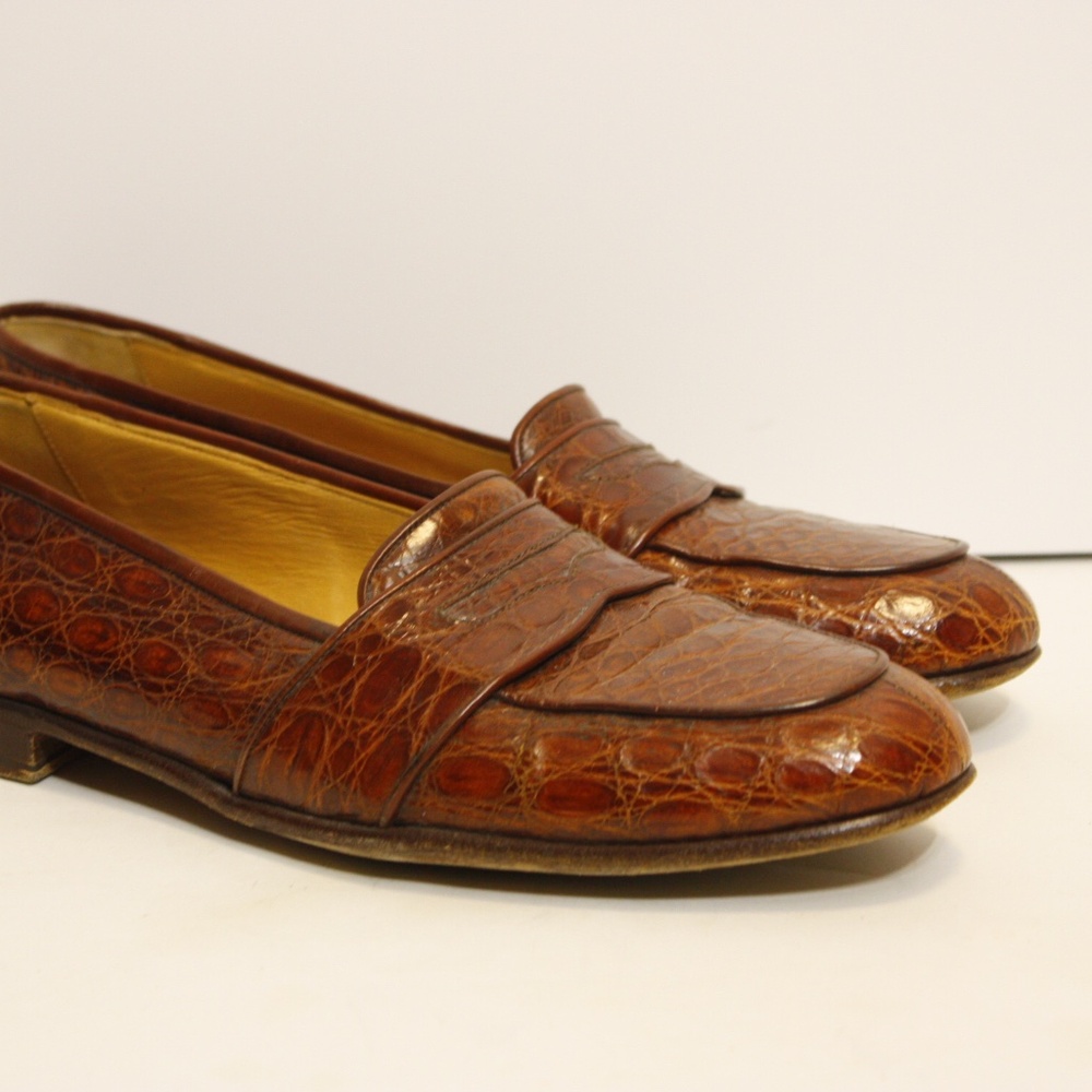 Vintage Cole Haan Crocodile mens shoes